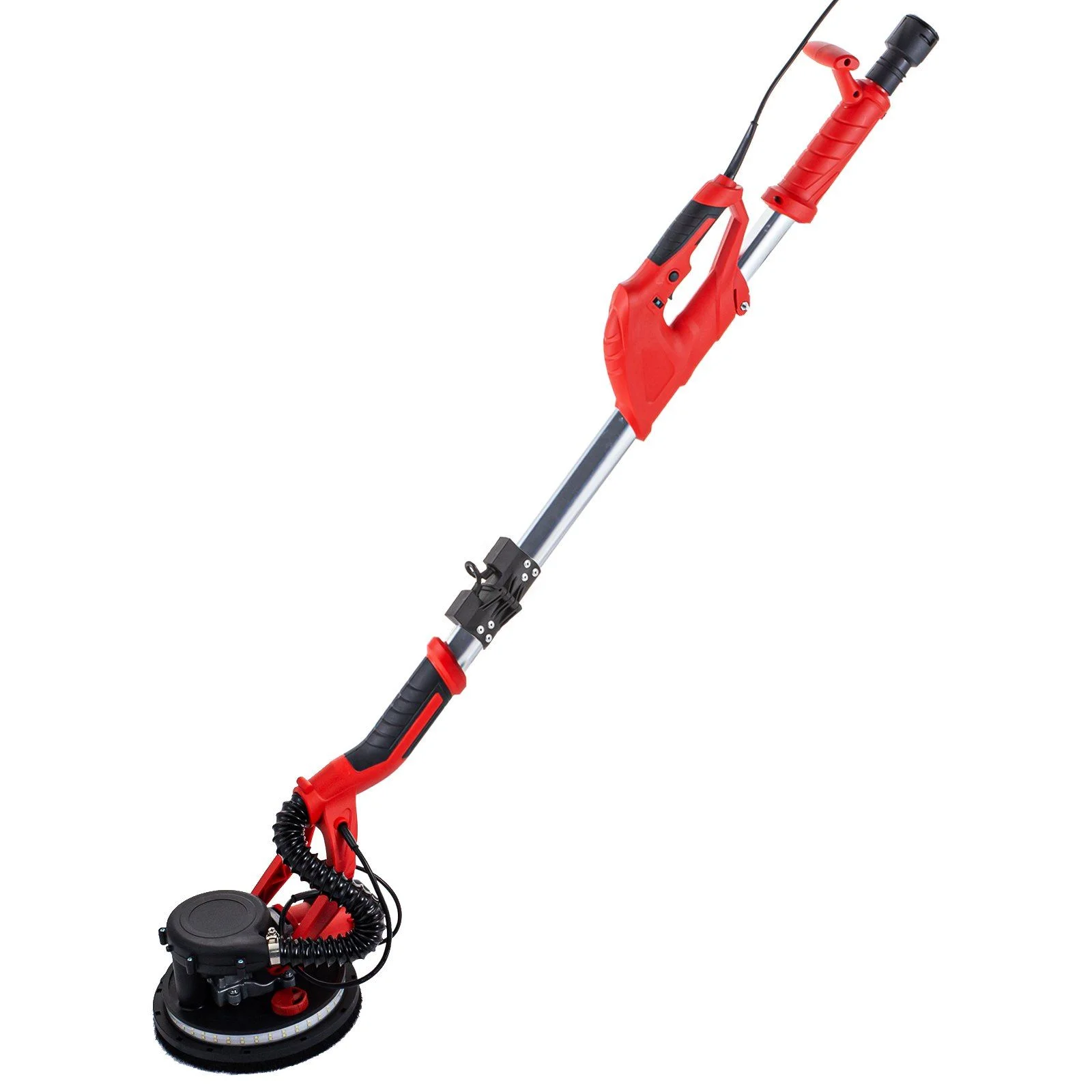 Drywall Sander 850W, Electric Drywall Sander, Electric Sander, with LED Strip Light and Vacuum Bag, Variable Speed 800-1750 RPM, Foldable Sheetrock Sander, with Telescope Handle, Wall Sander