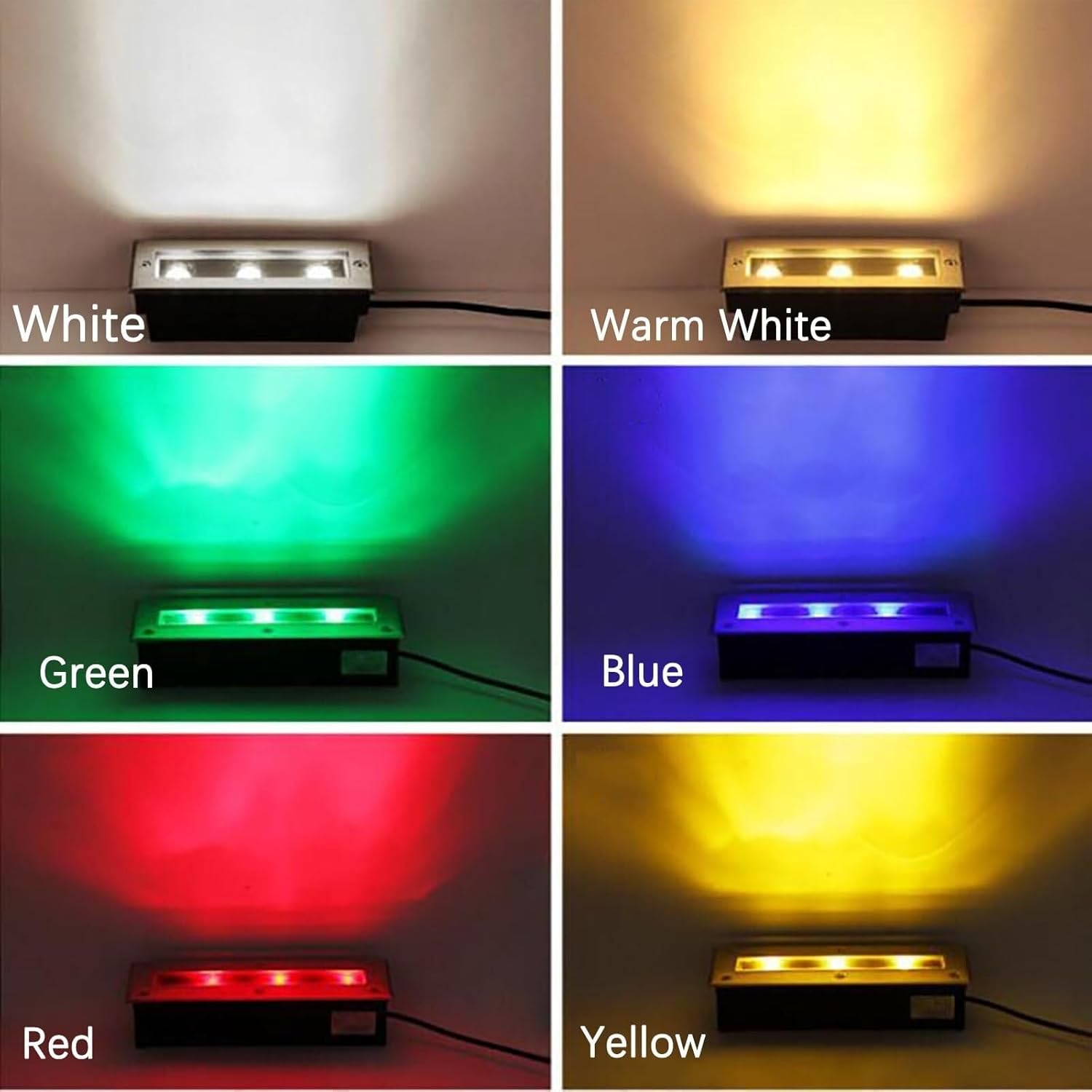 LED Outdoor Buried Lights Waterproof Landscape Recessed Floor Lamp 6W Underground Lighting for Garden Driveway Deck Bridge IP65 Rated Energy Efficient