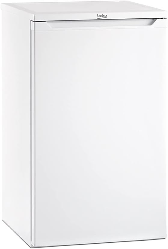 Beko - TS190040N - Frigorifero Sottotavolo, Classe E, Statico, Volume Totale Netto: 88 litri, Controllo Meccanico, Colore Bianco, 38dBA, Dimensioni HxLxP:81,8x47,5x50,0