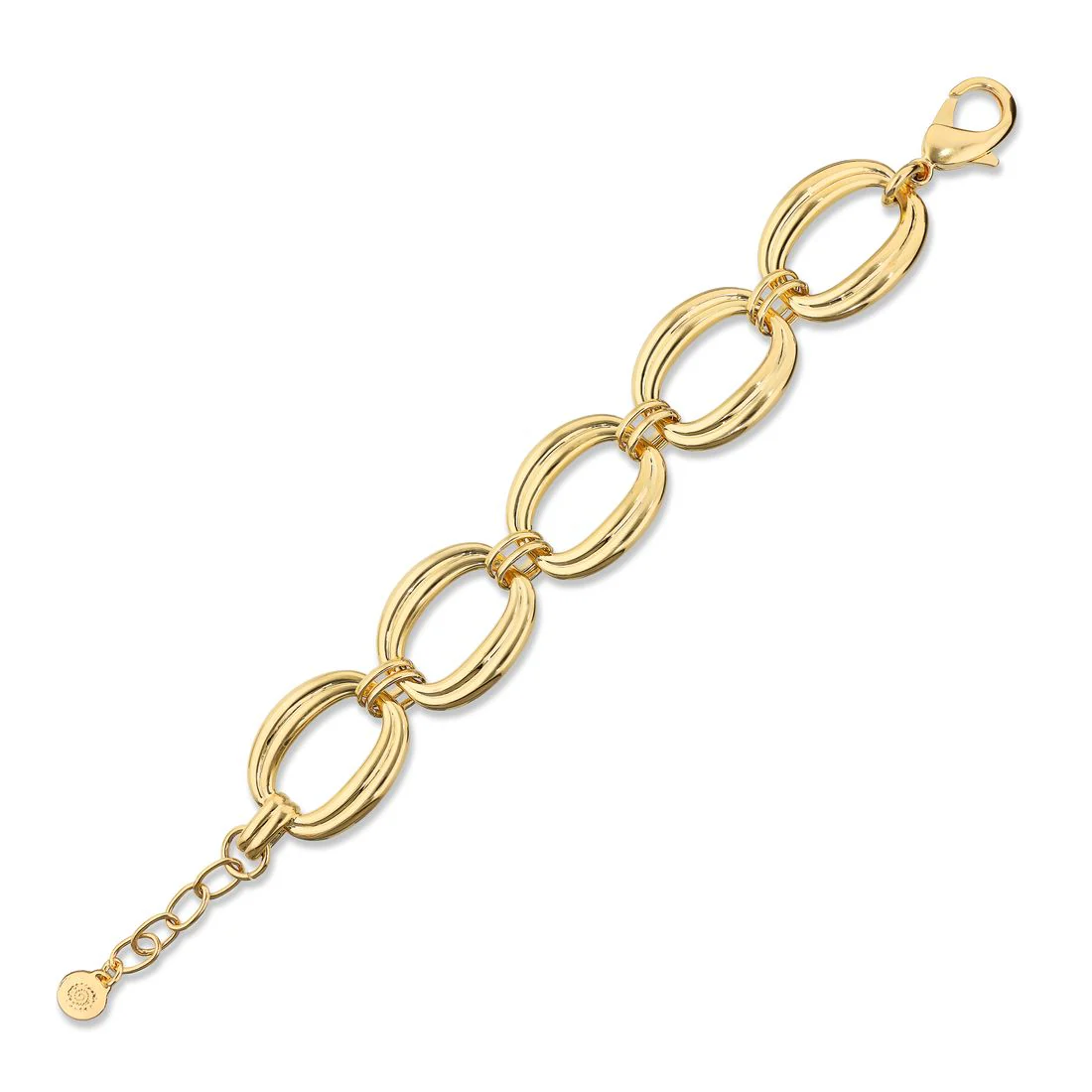 Bracciale Etrusca Gioielli con Maxi Maglie Ovali WSET00856.YG