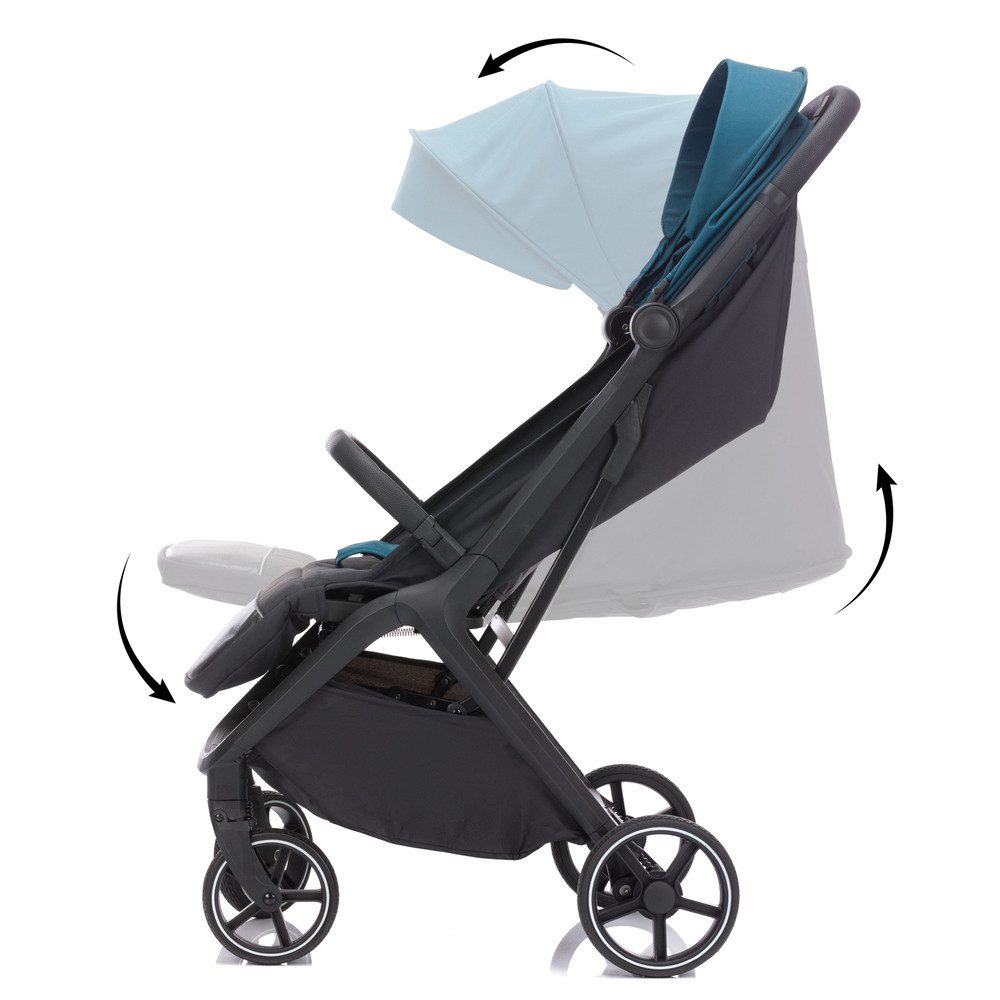 Kinder-Buggy Buggy Cooper - türkis / schwarz