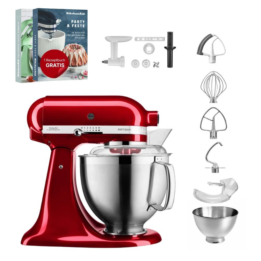 Küchenmaschine KitchenAid 4,8 L 5KSM185 Artisan Küchenmaschine Cookielover
