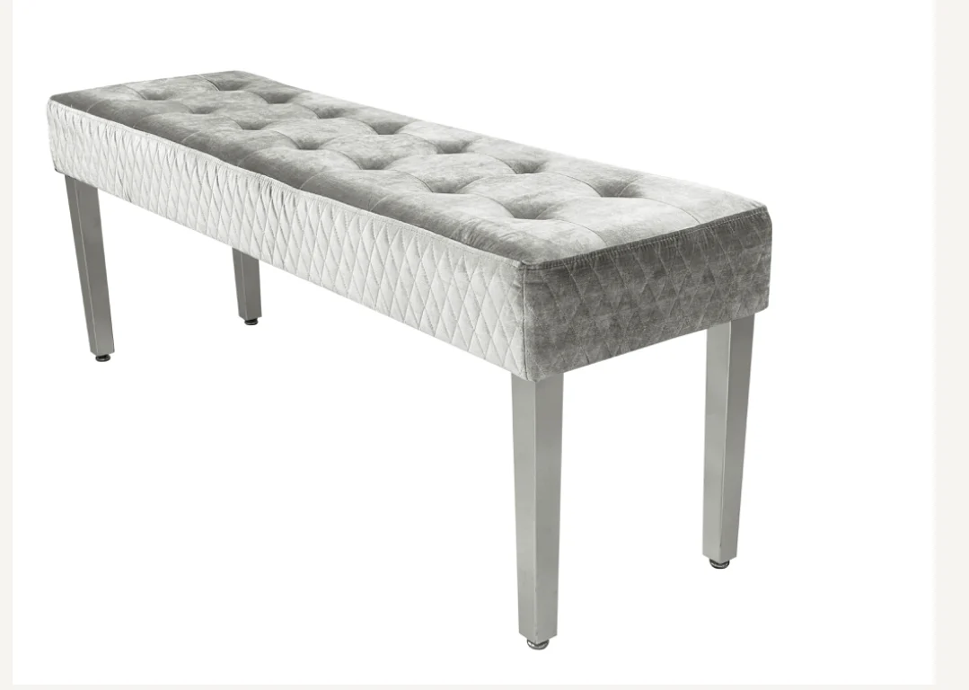 Majestic Silver Bench Match With Majestic & Valentino Chairs