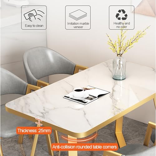 YHKJLYH Sala Ricevimenti per Ufficio Set Tavolo E Sedie Club, Set Tavolo da Pranzo Rettangolare, Combinazione Tavolo E Sedie da Negoziazione Salvaspazio, Mobili in Stile Moderno, per Cucina, Bar, Ba : Casa e cucina