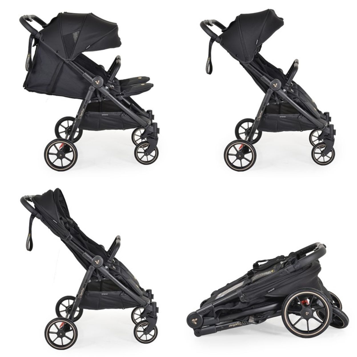 Geschwisterwagen Zwillingskinderwagen 2Gether