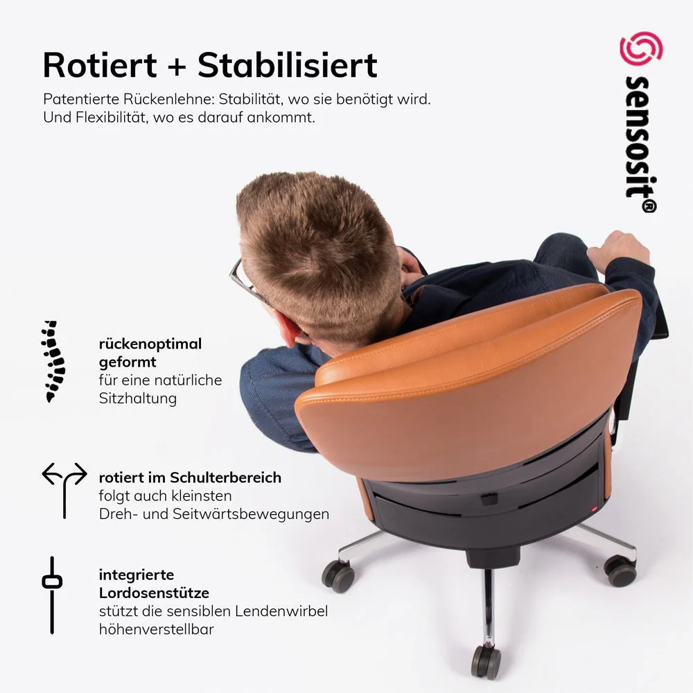 lento agilis matrix MT14 - Poltrona direzionale di alta classe - Vera pelle - Made in Germany