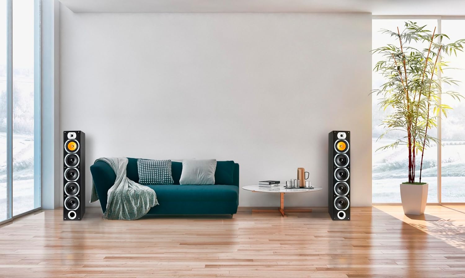 Bennett & Ross Exosphere Diffusori Da Pavimento HiFi 3 Vie Coppia (200W RMS, 6,5