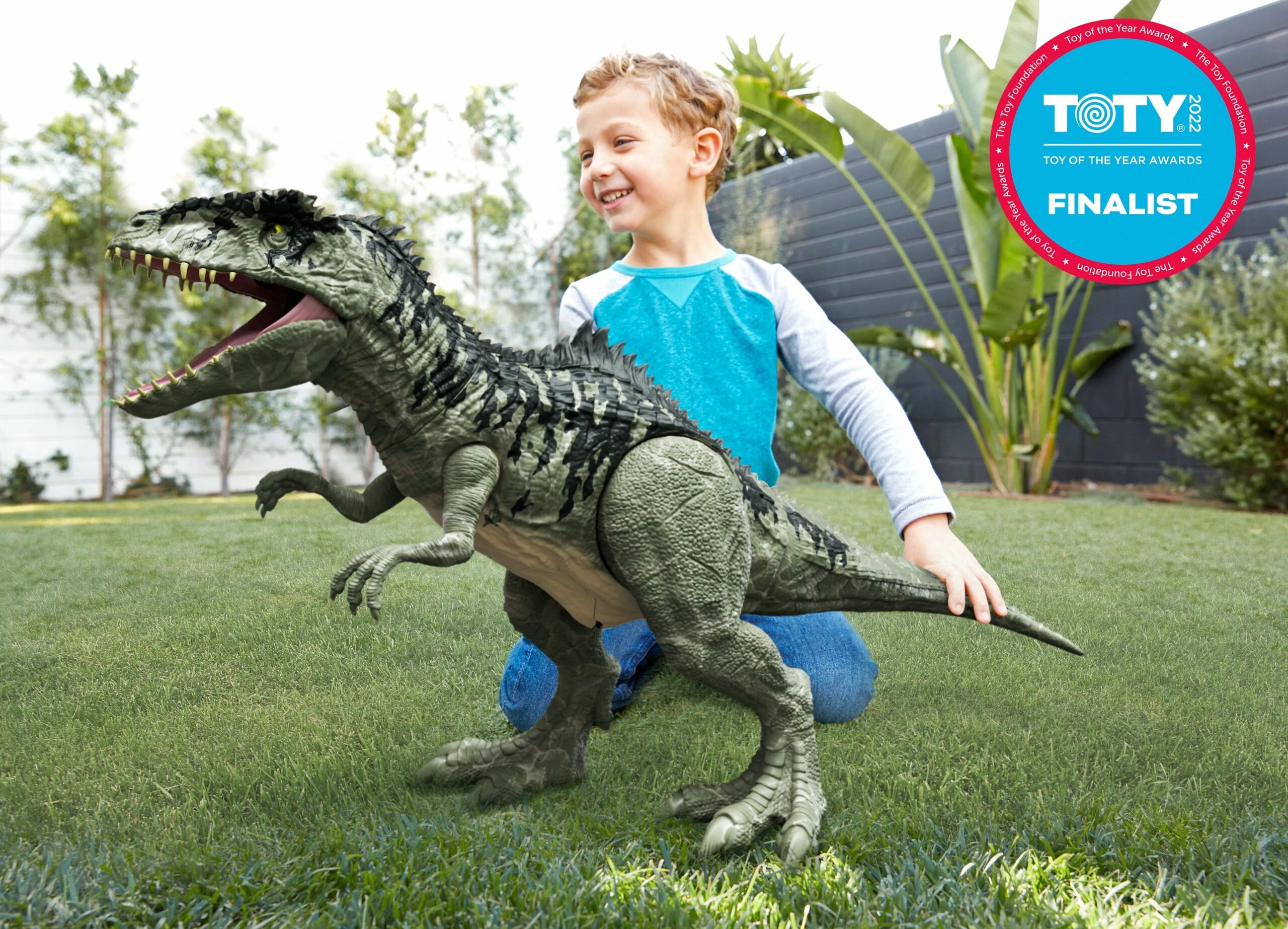 Jurassic World Dominion Super Colossal Giganotosaurus Figure, 14&prime;&prime; Tall, 3&prime; Long, Posable, Ages 4