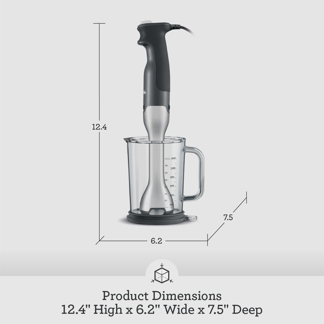 Breville BSB510XL Control Grip Immersion Blender, Brushed Stainless Steel