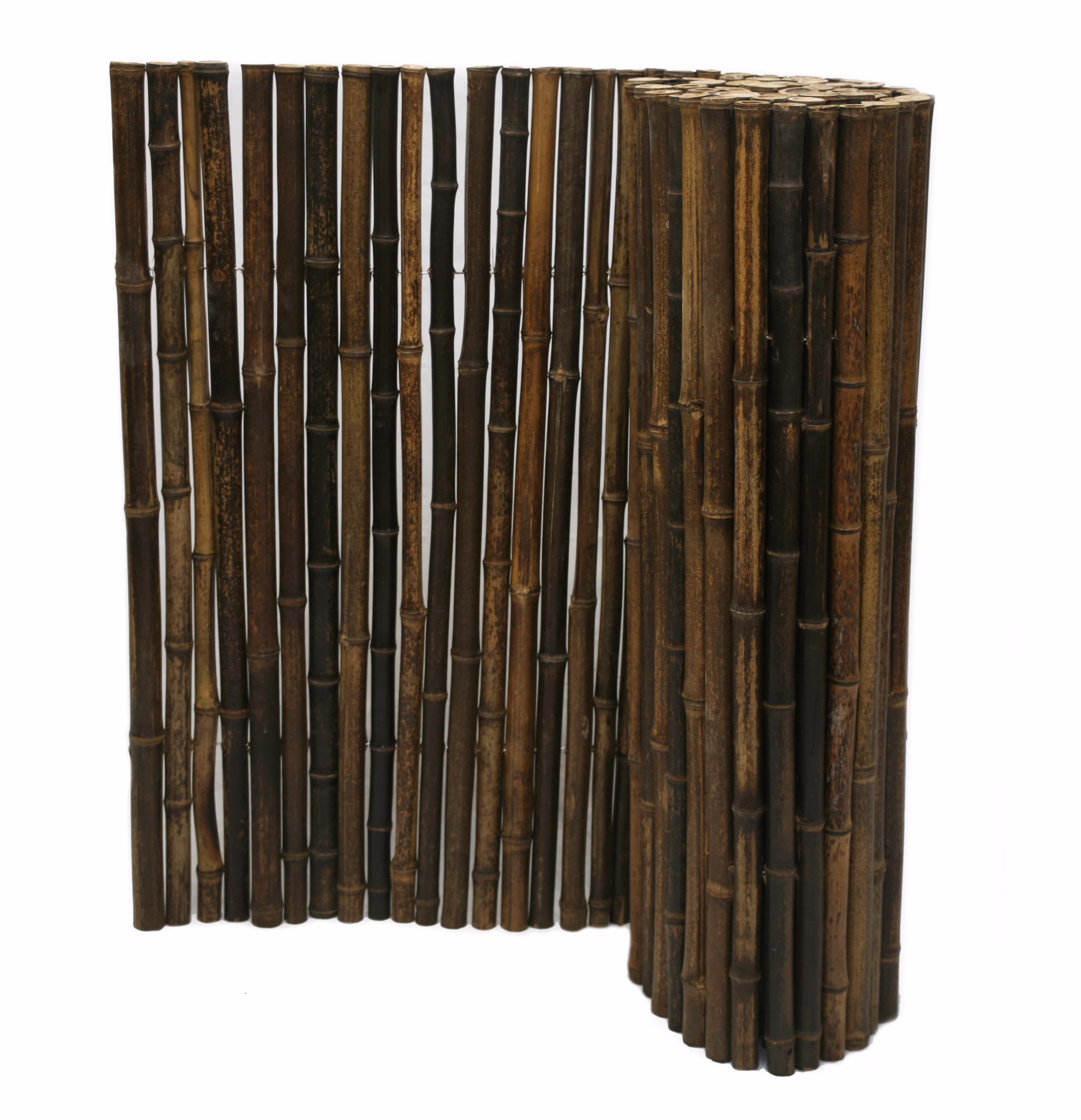 Backyard X-Scapes Bamboo Fence Panel, Natural Black, 4' H x 8' L