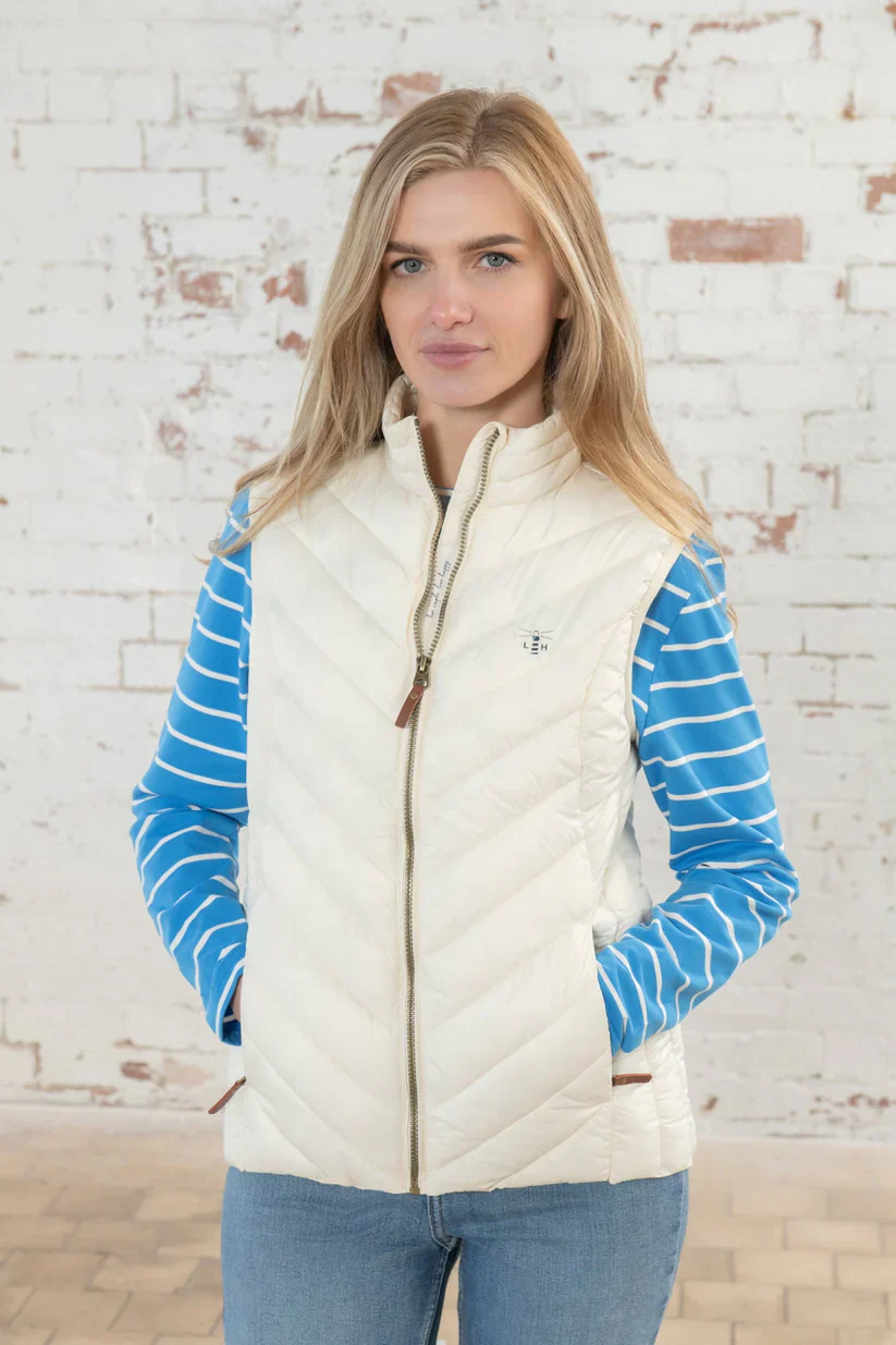 Lighthouse Laurel Padded Gilet , Coconut