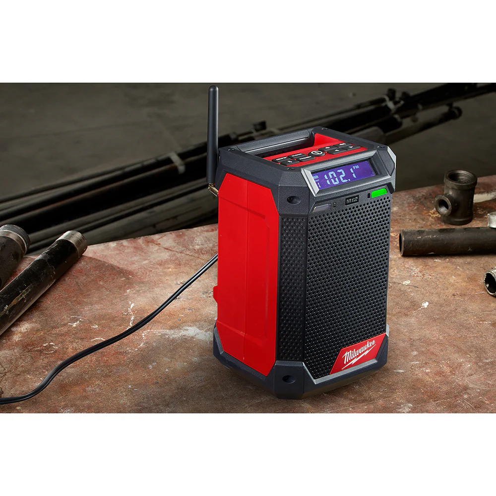2025 Milwaukee 2951-20 Bluetooth Speaker M12 12V Radio/Oplader - Los Gereedschap