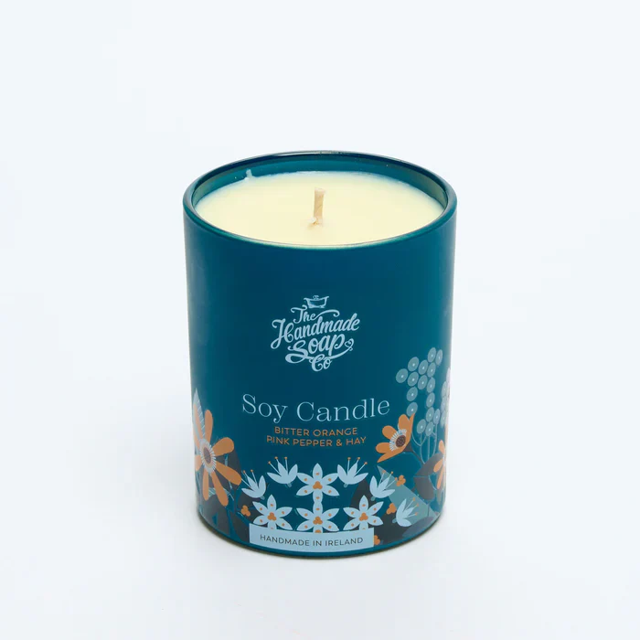Scented Soy Candle , Bitter Orange Pink Pepper & Hay