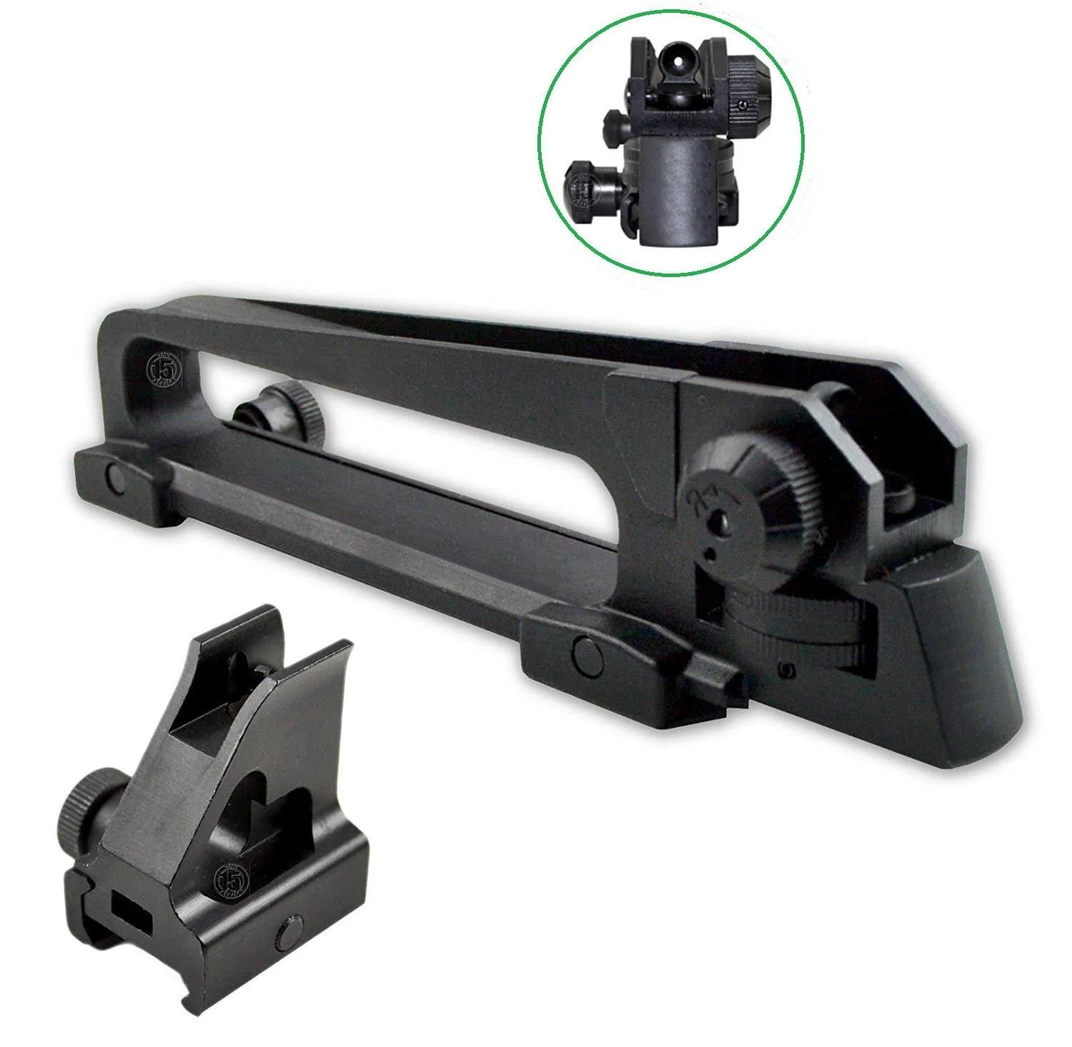 AR15 Carry Handle Integrated Sight with High Profile Front Sight
