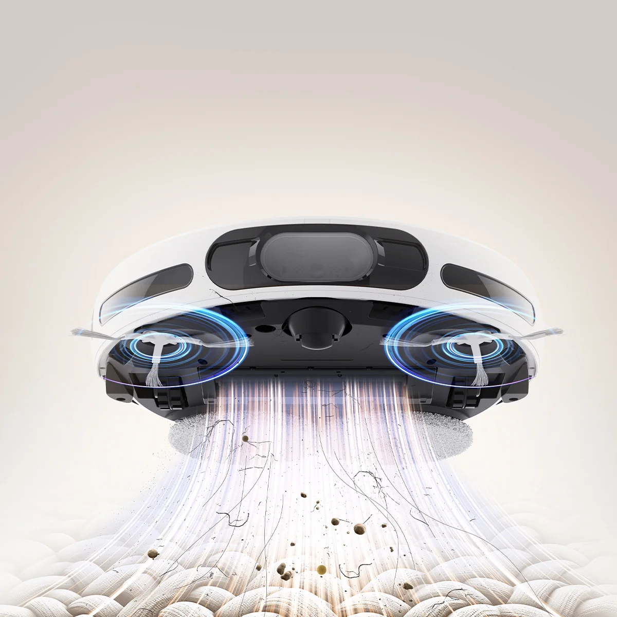 Ezviz RS20 PRO Robot Aspirapolvere Lavapavimenti Wi-Fi 7200Pa Bianco