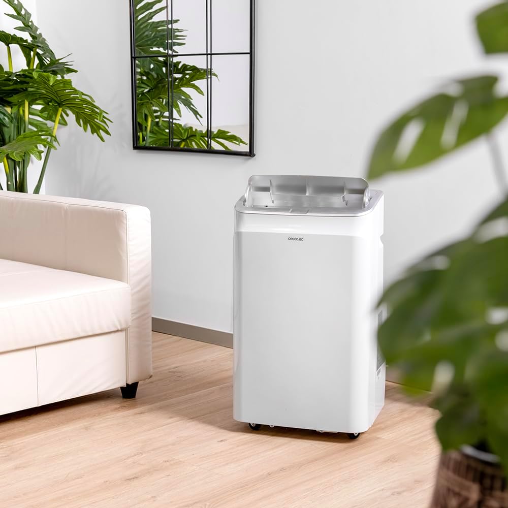 Cecotec Aire Acondicionado Portátil con Mando a Distancia, Wifi y Bomba de Calor ForceClima 12800 Heating Connected. 12000 BTU, Pantalla LED, 5 Modos, Cobertura 26-28m2
