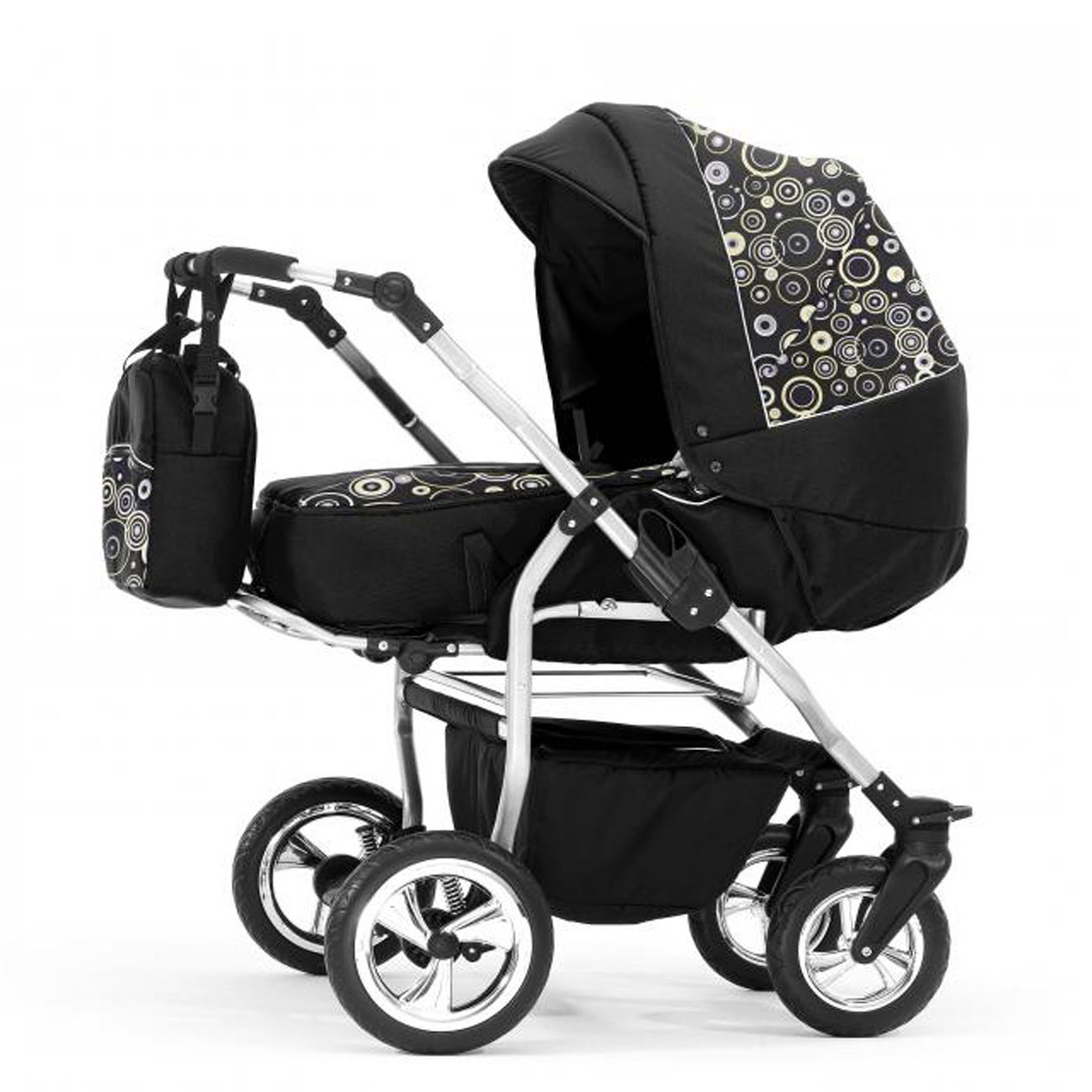 Zwillings-Kombikinderwagen Duo 5 in 1 inkl. Sportsitze, Autositze und Isos in 20 Farben
