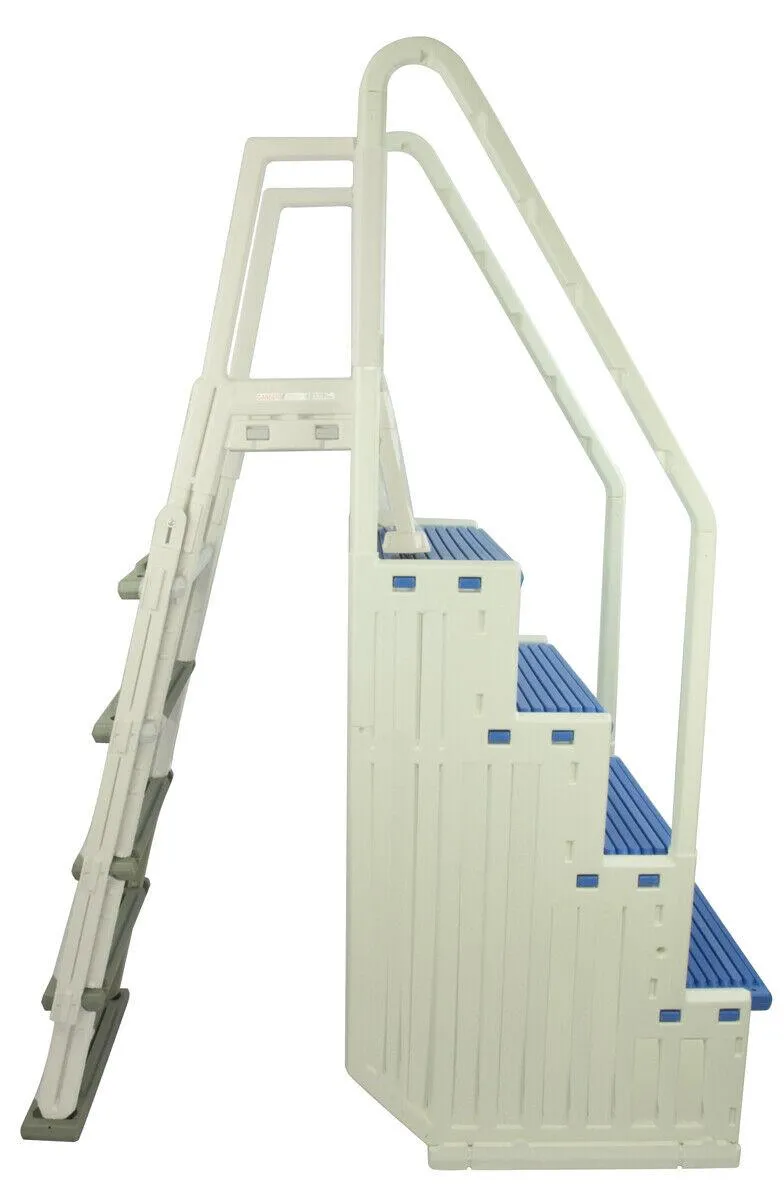Confer Step 1 & In Pool Ladder Above Ground Swimming Pool System &ndash; Choose Color