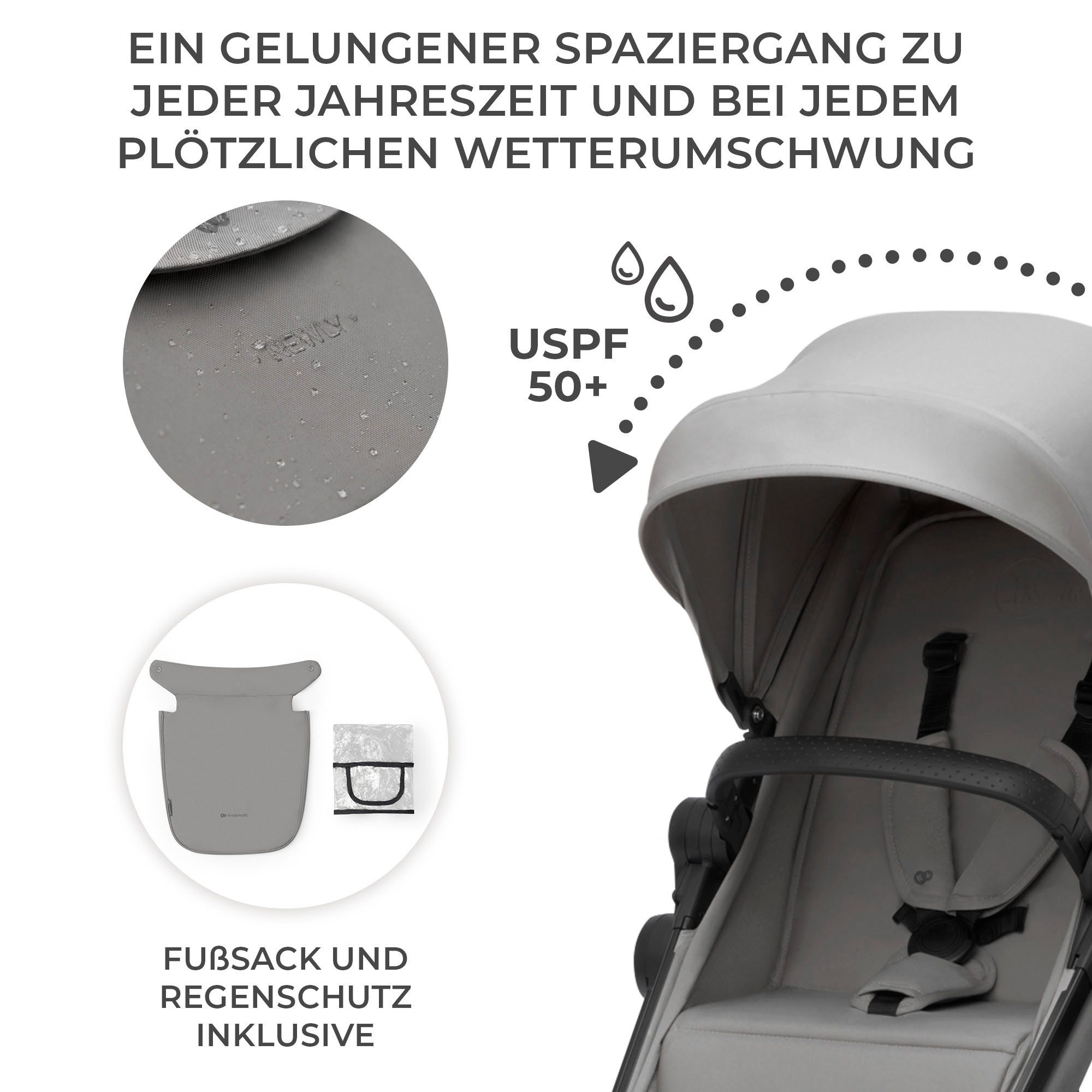 Kombi-Kinderwagen NEWLY 3IN1 MINK PRO