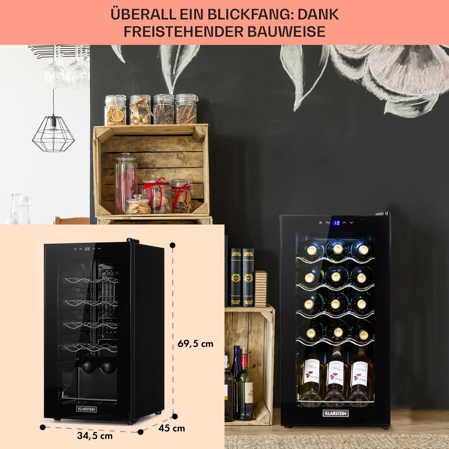 Weinkühlschrank Shiraz 15 Slim Uno