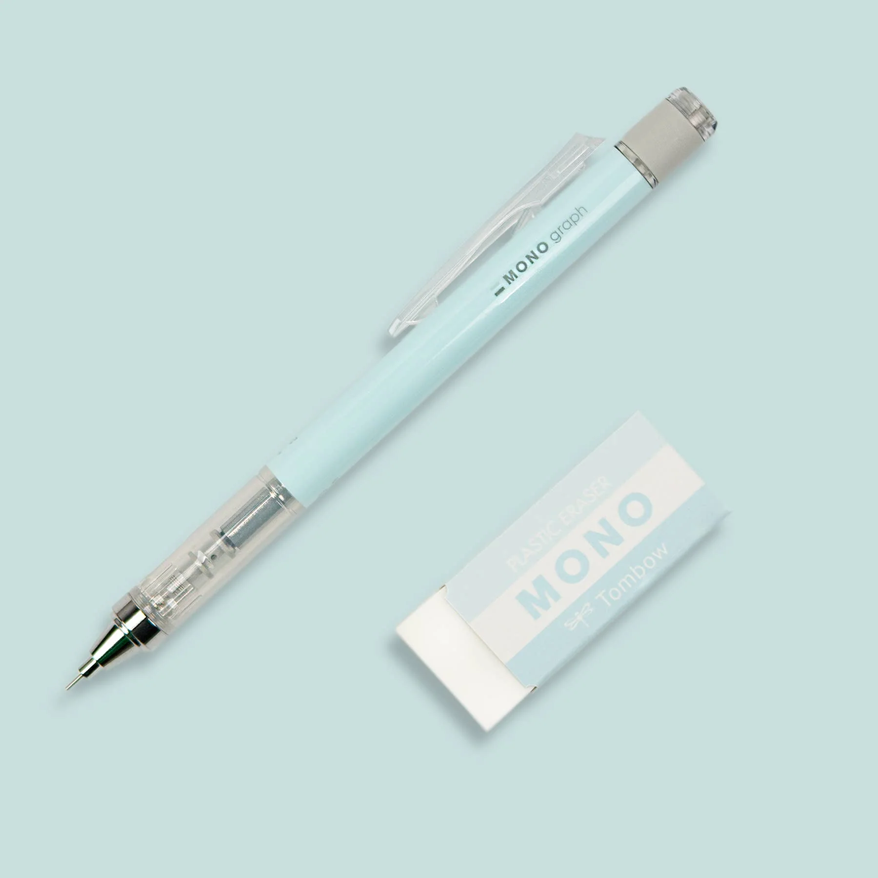 Tombow MONO Graph Mechanical Pencil + Eraser Set