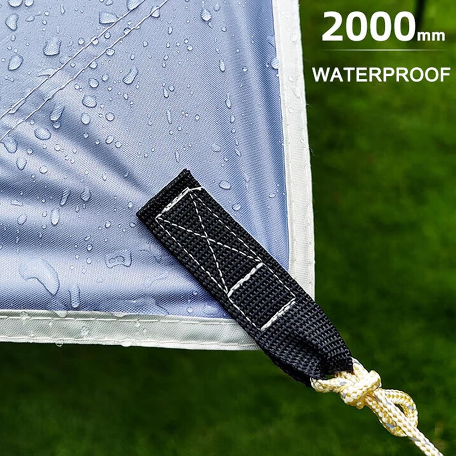 Sonnenschutz für den, 5,2 x 4,5 m, regenfest, große Fläche, Schutzabdeckung, UV-beständiger, wasserdichter Stoff, Picknick, Angeln, Garten, Schattenzubehör, Hinterhof, Terrasse, Rasen