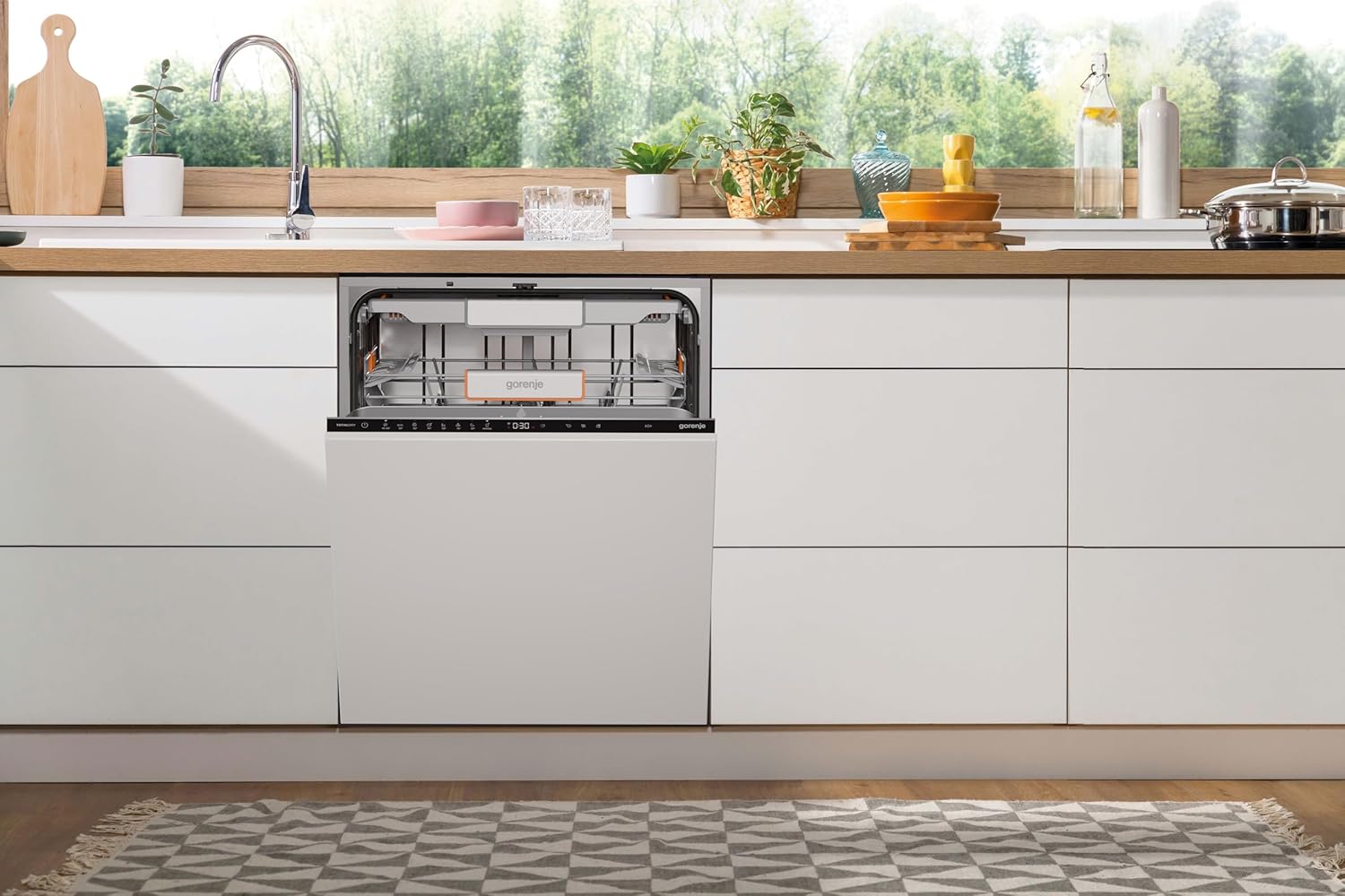 Gorenje GV663A66 Geschirrspüler/Einbaugerät FRONT NICHT ENTHALTEN/Made in EU/60 breite/16 Maßgedecke/8 Programme/TotalDry/Nachtprogramm/Status LED Licht/EEK: A-10%/Einbaumaße (HxBxT): 82 x 60 x 55,5cm