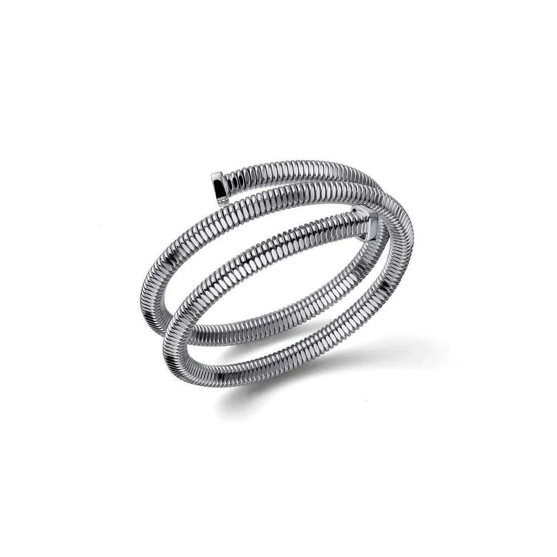 Bracciale Unoaerre tubogas tre giri argentato 2850