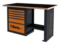 Banco da lavoro Beta C59C Endurance corto con 6 cassetti