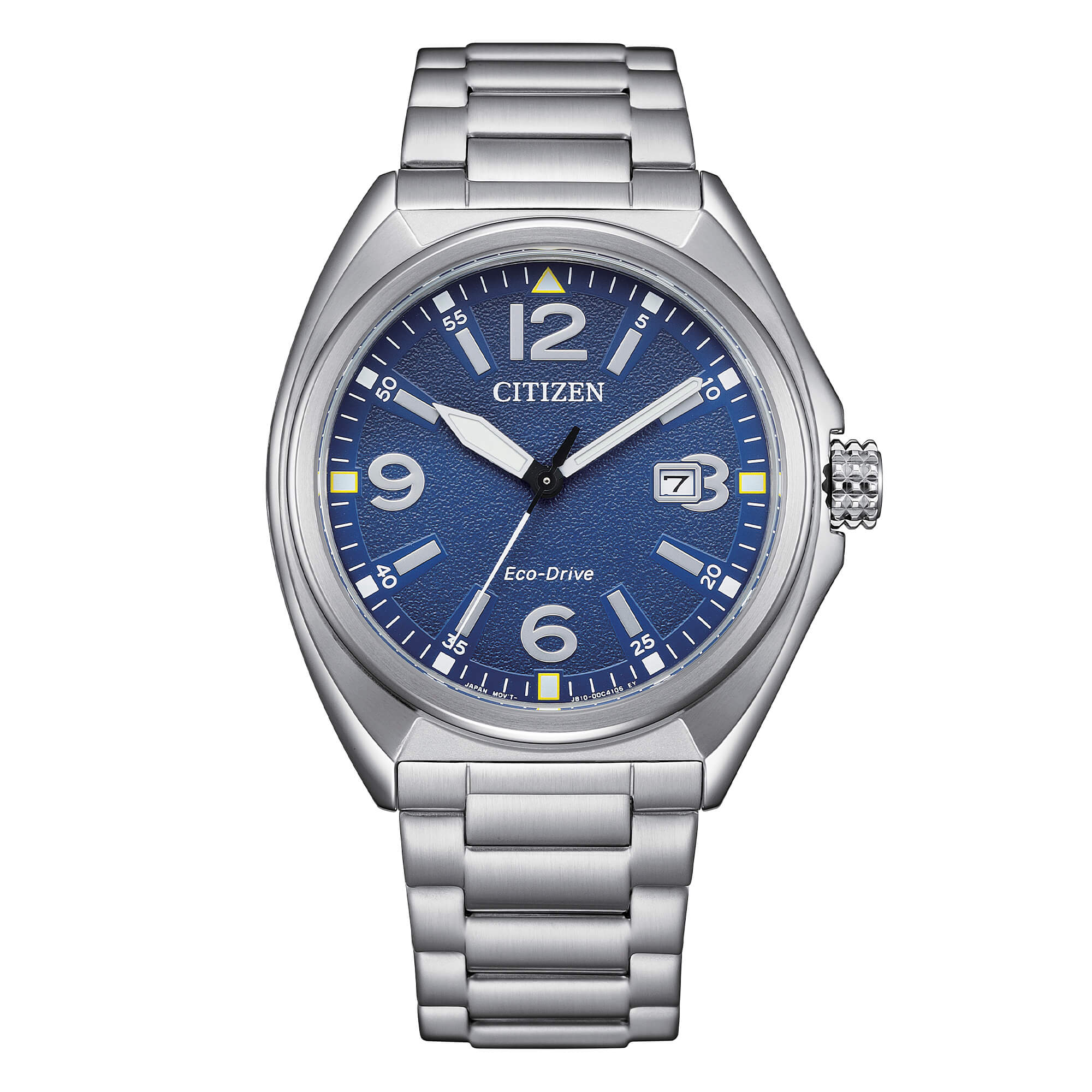 Orologio Citizen Military in acciaio quadrante blu granulato AW1571-76L