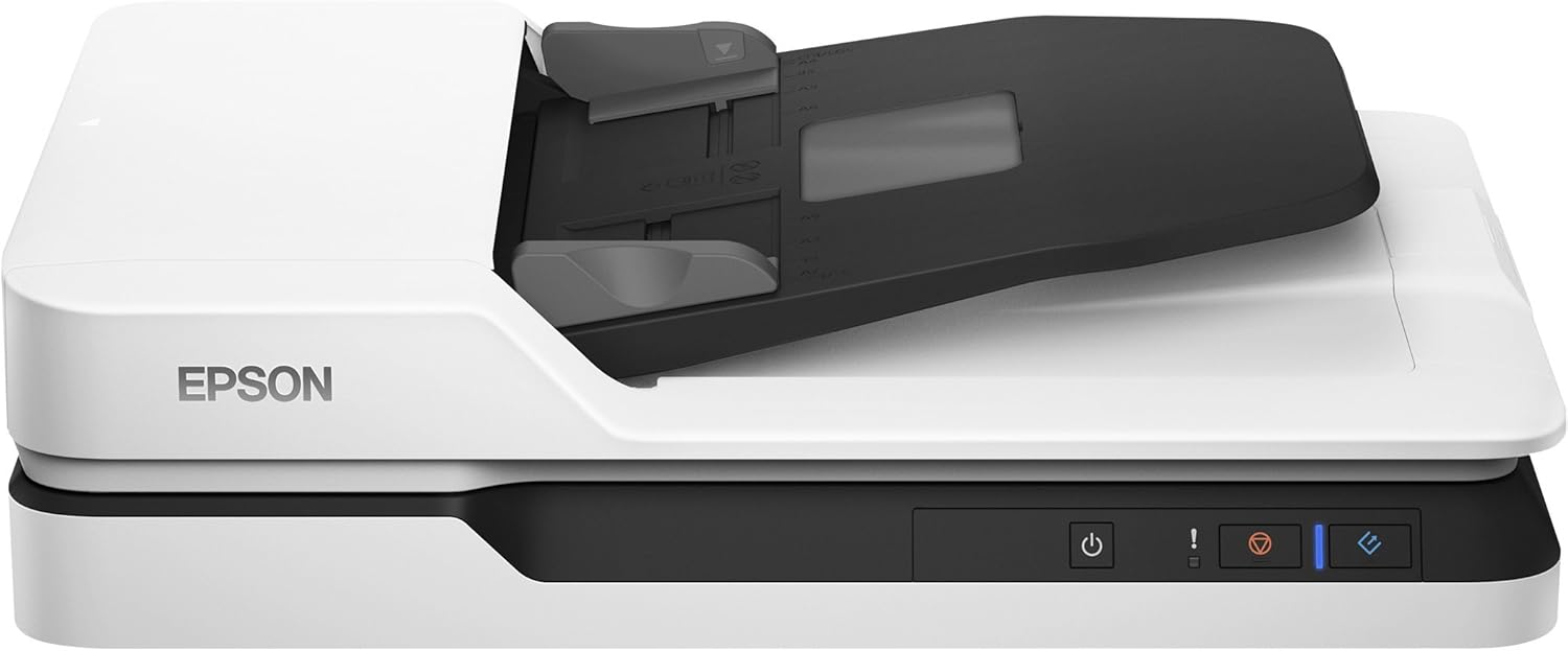 Epson WorkForce DS-1630 DIN A4 Dokumentenscanner (Scanner, kleine Standfläche, Dokumenteneinzug, Duplex, Drei-Pass, 600dpi, USB 3.0)