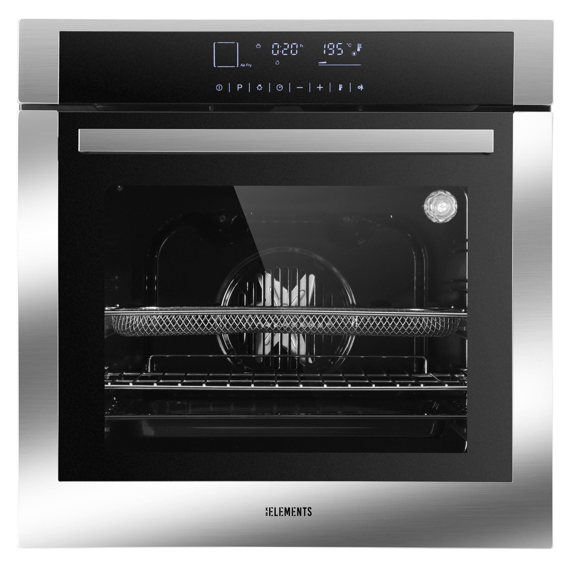 Induktions Herd-Set KB ELEMENTS Herdset Backofen 60cm, Kratzfestes Induktionskochfeld 60cm