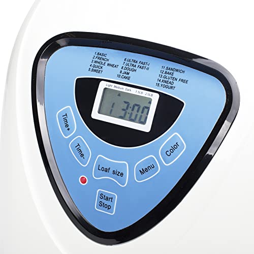 Macchina per il pane Princess White, Completamente automatica, 15 cotture preimpostate, Timer, Mantenimento in caldo, Grande capienza 0,9kg, 600 Watt, Bianca, Ottima per pane e dolci : Amazon.it: Casa e cucina