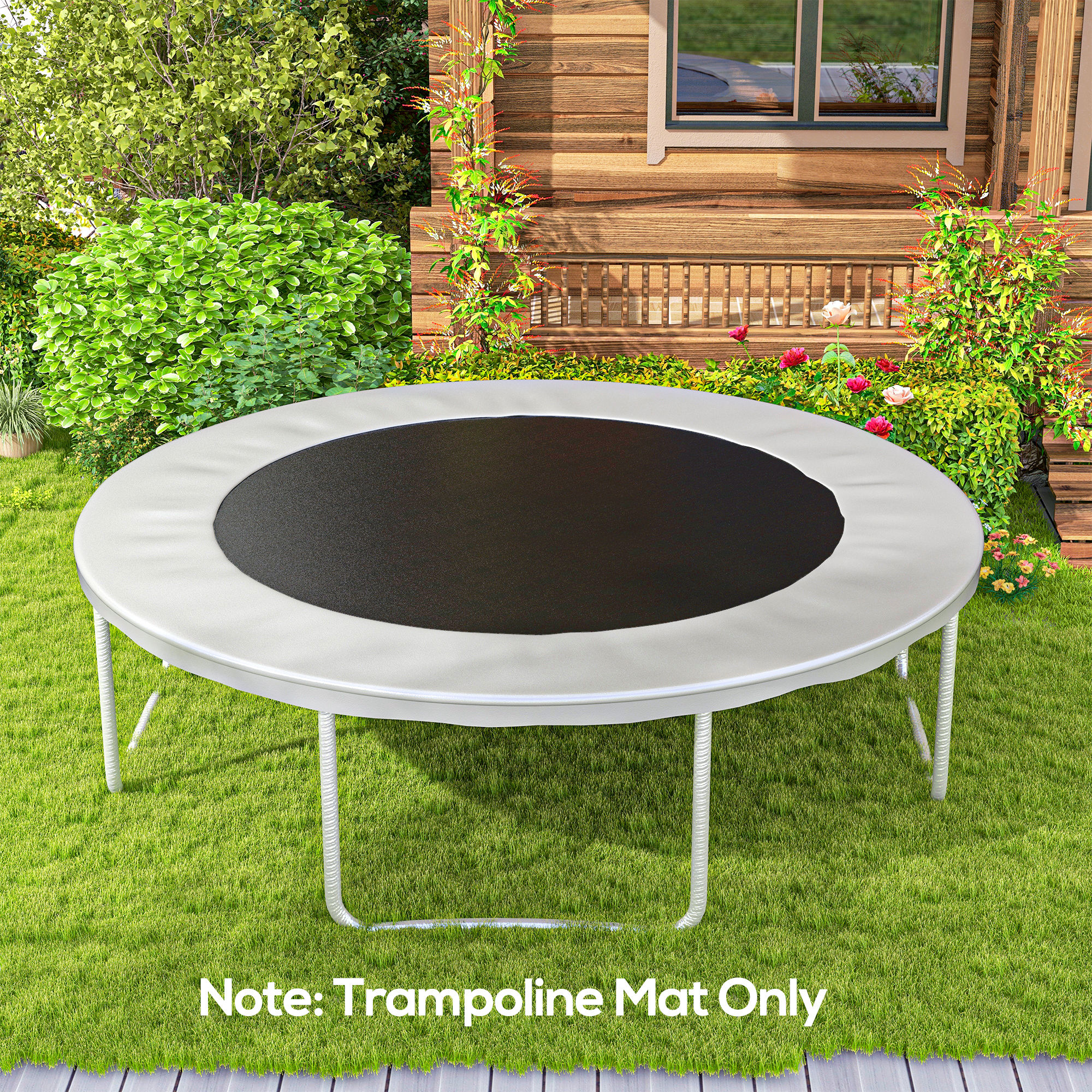 SPORTNOW Ersatz-Tuch für Trampolin, Sprungtuch-Ersatz, passend für Trampolin Ø 3,7 m und 14 cm Federn