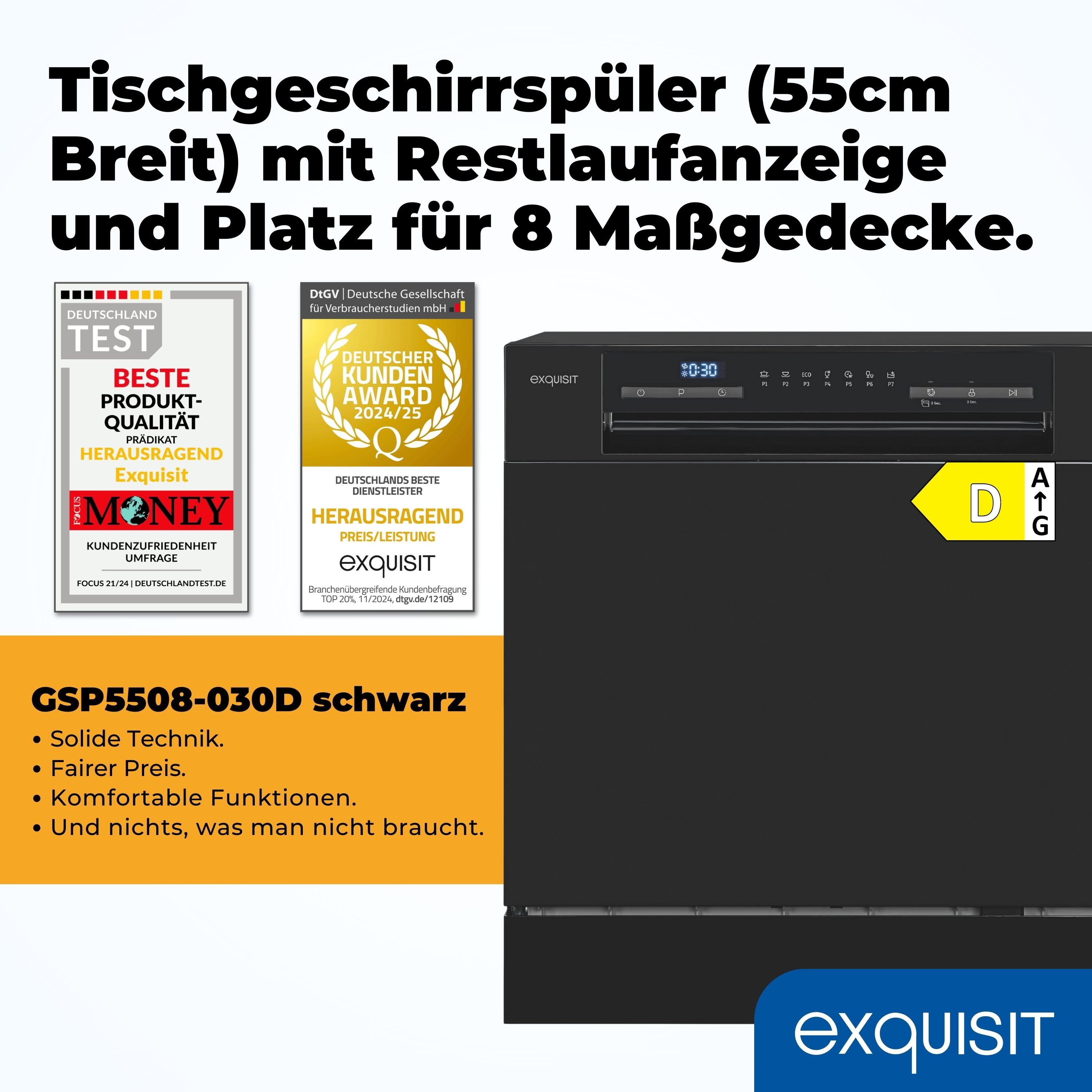 Tischgeschirrspüler GSP5508-030D
