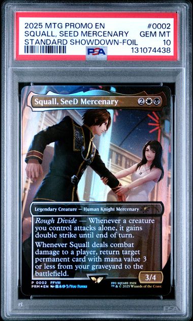 2025 MAGIC THE GATHERING WPN #0002 SQUALL, SEED MERCENARY FINAL FANTASY SS-WINNER - PSA 10