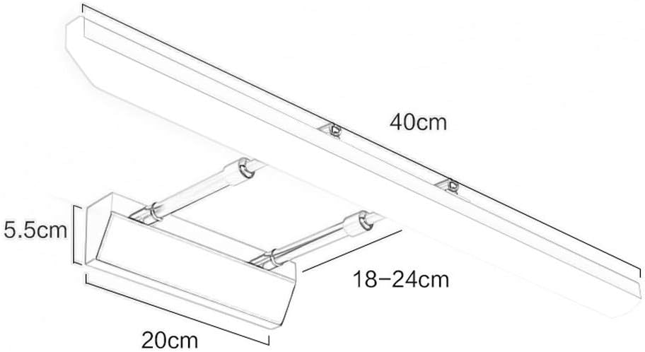 Skalierbare Led-Schminkspiegel Frontlampe - Metall-Badezimmerleuchte Schönheits-Make-Up Wandlampe Spiegellampe Bild Frontlampe/L 40Cm