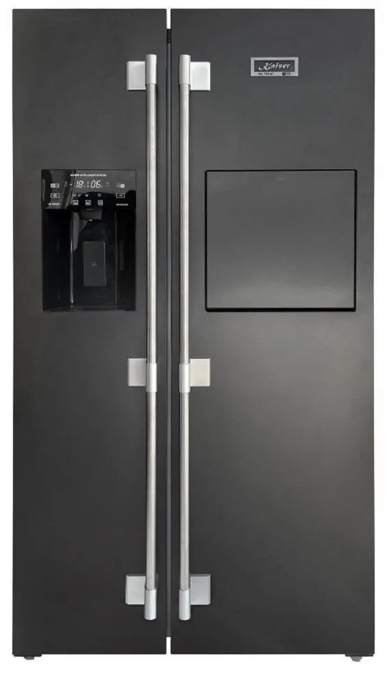 Side-by-Side 178 cm hoch 91.1 cm breit Side-by-Side Kühlschrank No Frost 556 l,Festwasseranschlüß KS 90500 RS N