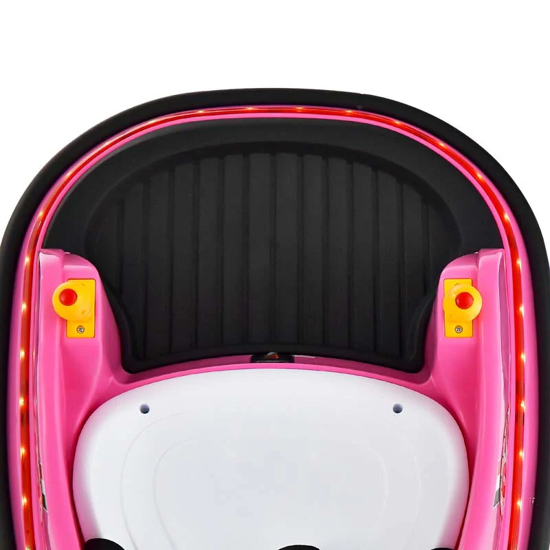 12V Toddler Bumping Car Battery Powered Baby Ride On Bumper Car With Dual Joysticks Flashing Led Light Amp 360 Degree Spin