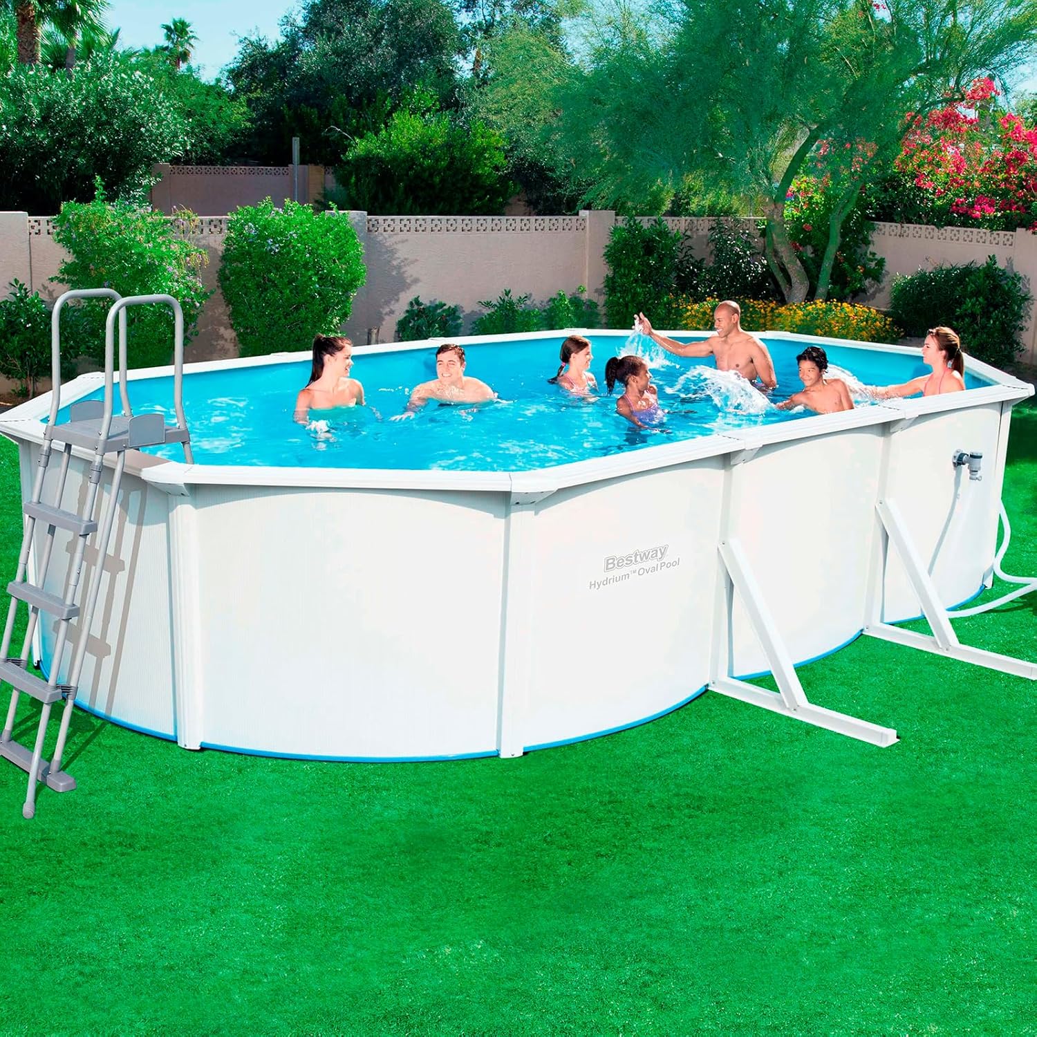 Bestway Hydrium Piscina ovale 610x360x120 cm