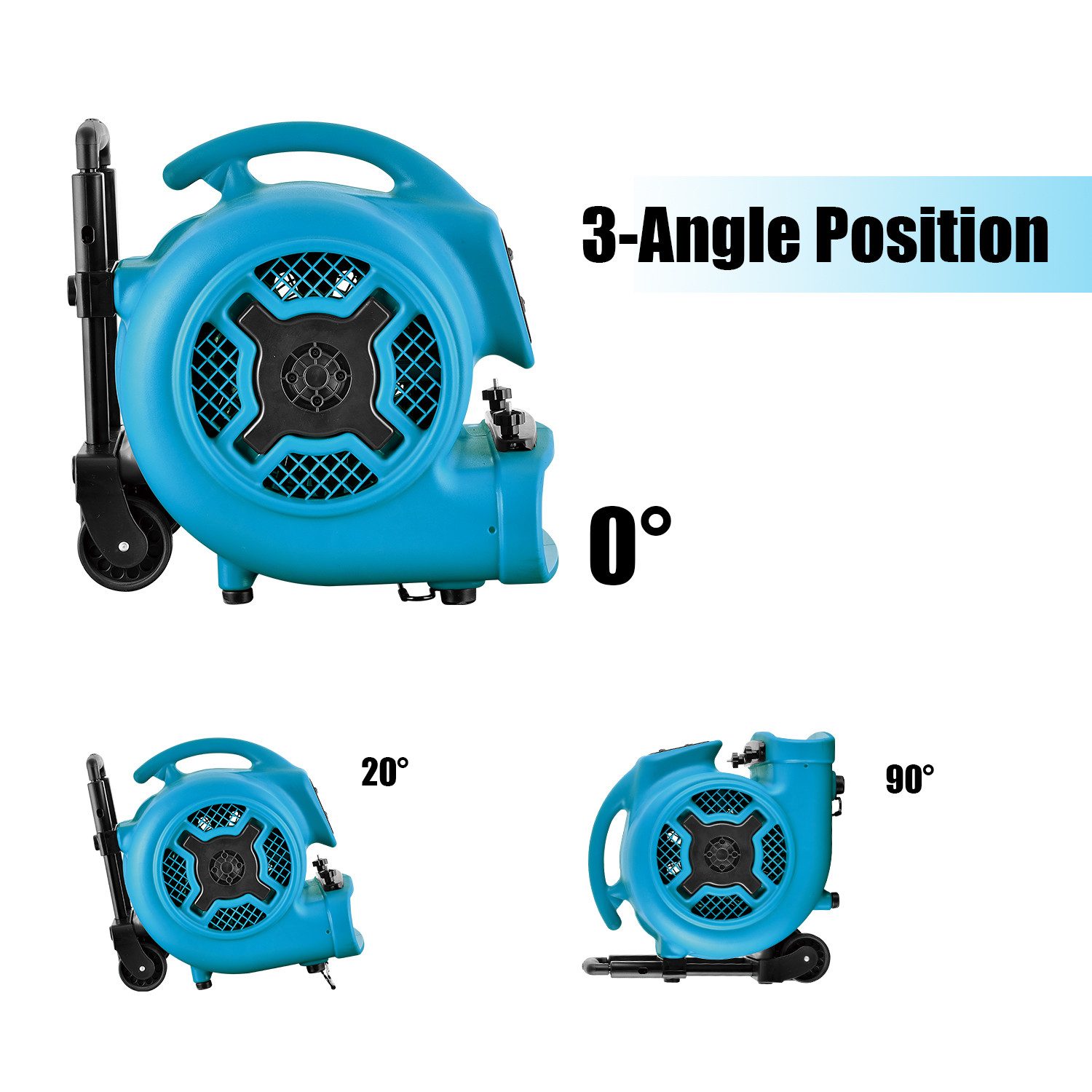 Standventilator P-800TH Bodenventilator Gebläse Luftzirkulator mit Timer & Tie Rod
