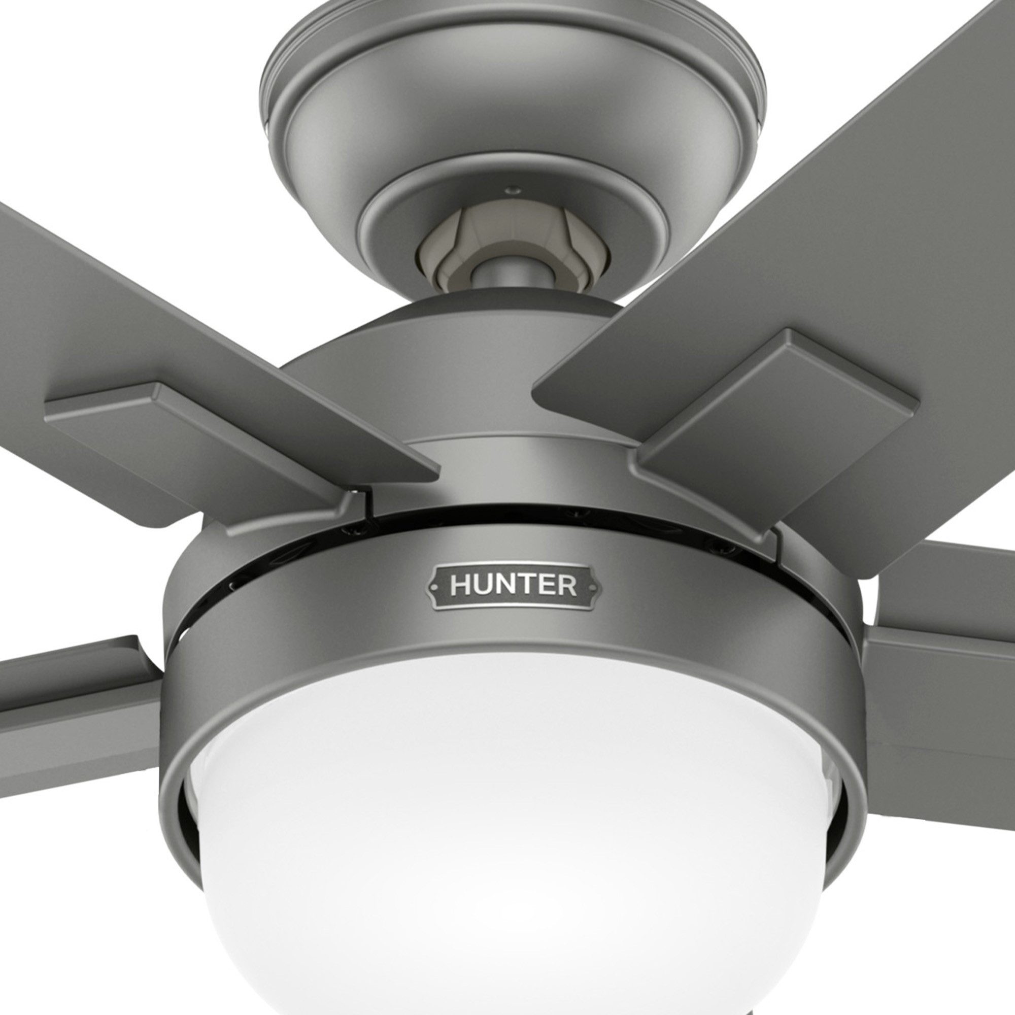 Deckenventilator Deckenventilator Zeal Silber mit Licht & Fernbedienung