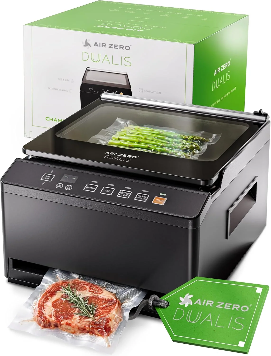 Air Zero Vacuum Folienschweißgeräte, Schwarz, Dualis Vakuumierer