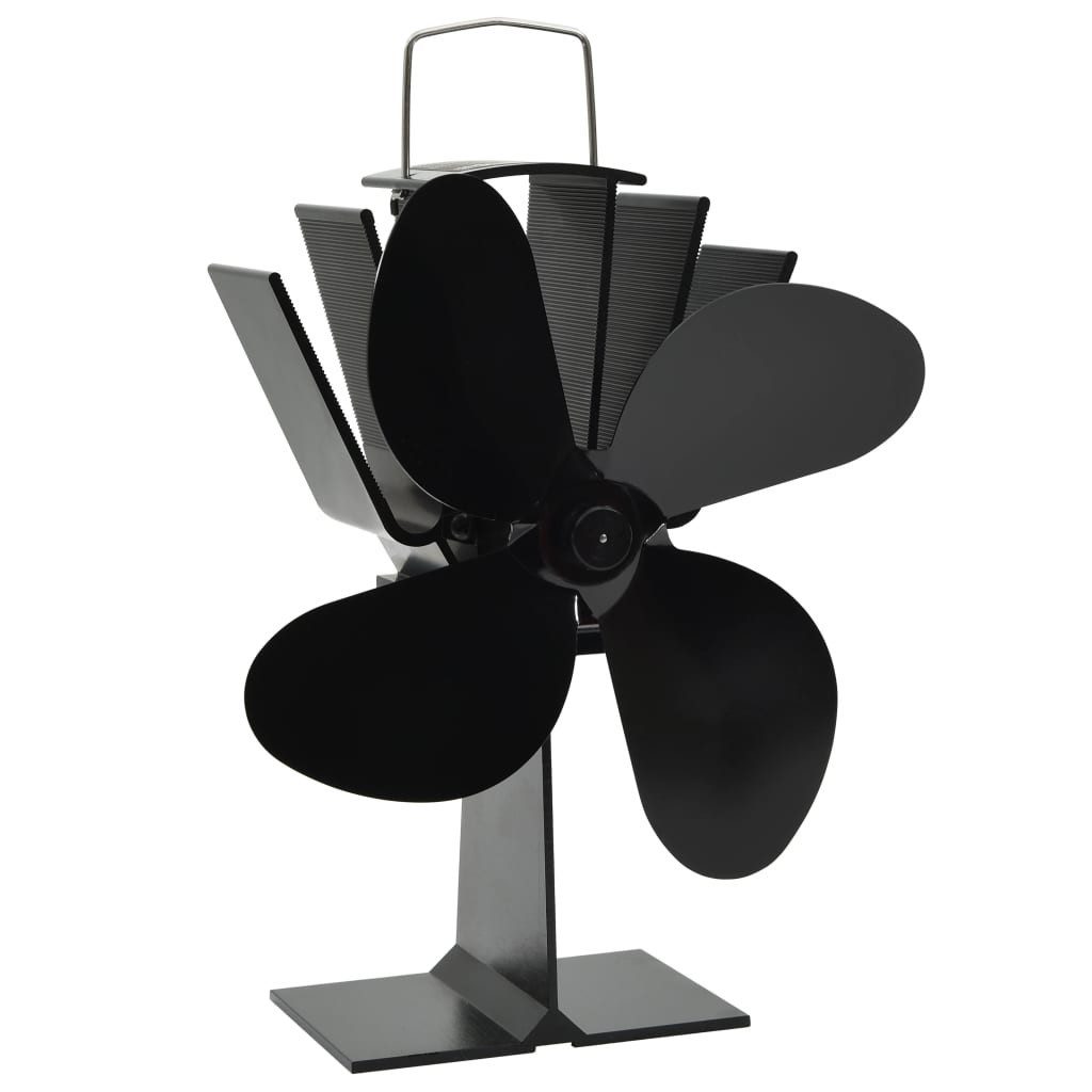 Kaminventilator 18 x 115 x 215 cm 4 Flgel Kaminofen Ventilator Wärmebetriebener Kaminv