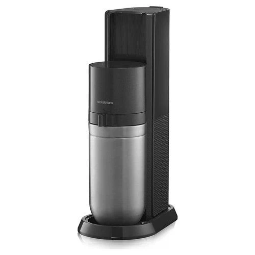 Sodastream gasatore duo con doppia bottiglia in vetro e pet lavabile in lavastoviglie colore nero