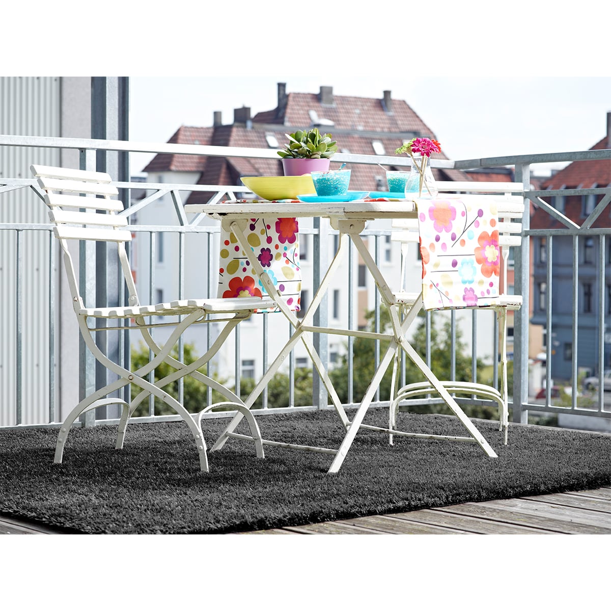 Outsunny Rasen Color Anthrazit 200 x 100 x 2,7 cm