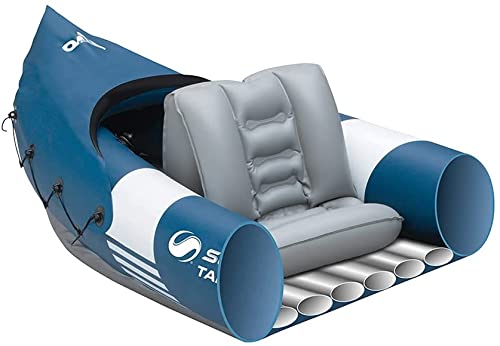 Sevylor Tahaa Kayak con pagaia, Canoa Gonfiabile 2 Persone, Barca a Paddle con Robusto Guscio in PVC, Cinghie per Il Fissaggio dei Bagagli, Struttura a Barre per un'elevata stabilità in Acqua : Amazon.it: Sport e tempo libero