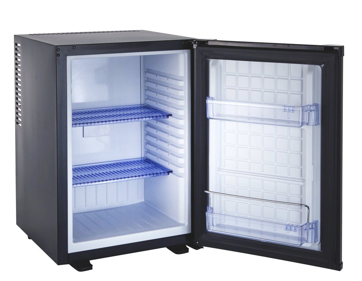 Kühlschrank Minibar Kühlschrank 35 L, LED, Gastronomie, geräuscharm, schwarz