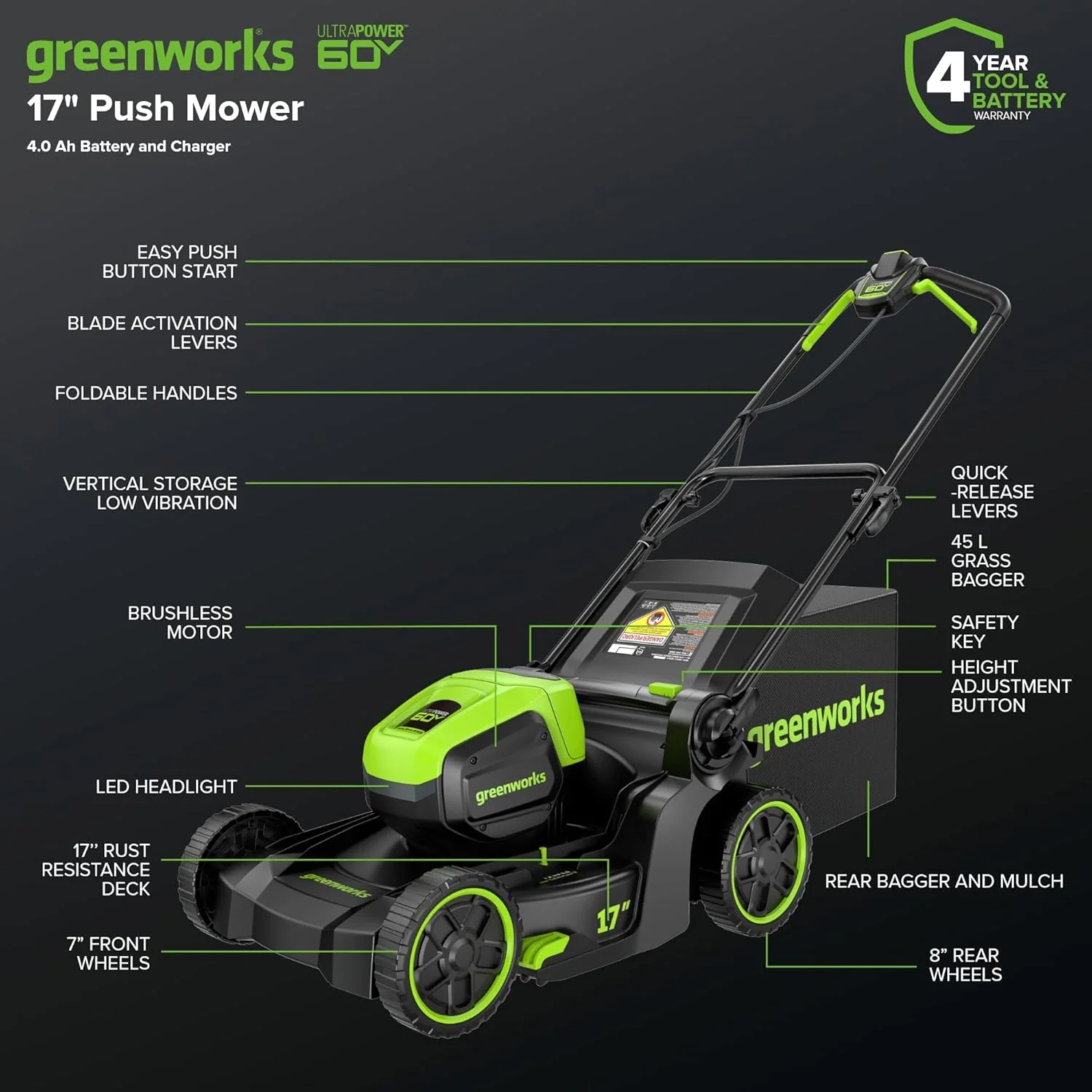 Greenworks 60V 17