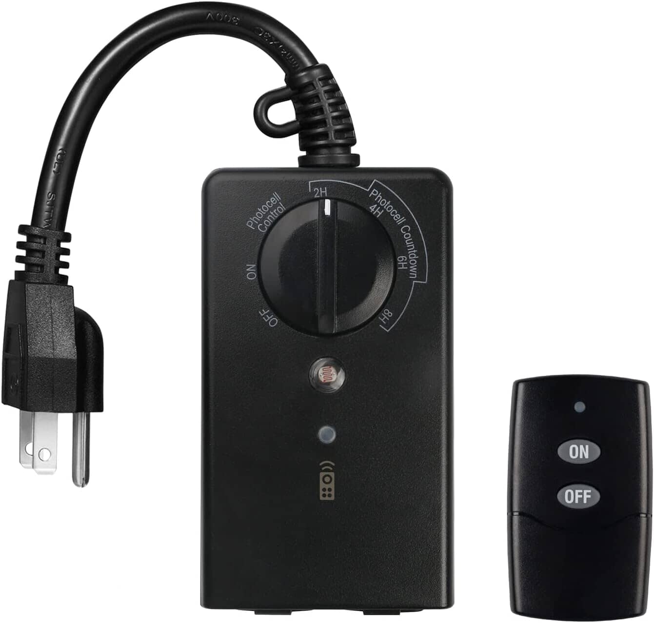 Photocell Dusk to Dawn Timer with Long Range Remote Control